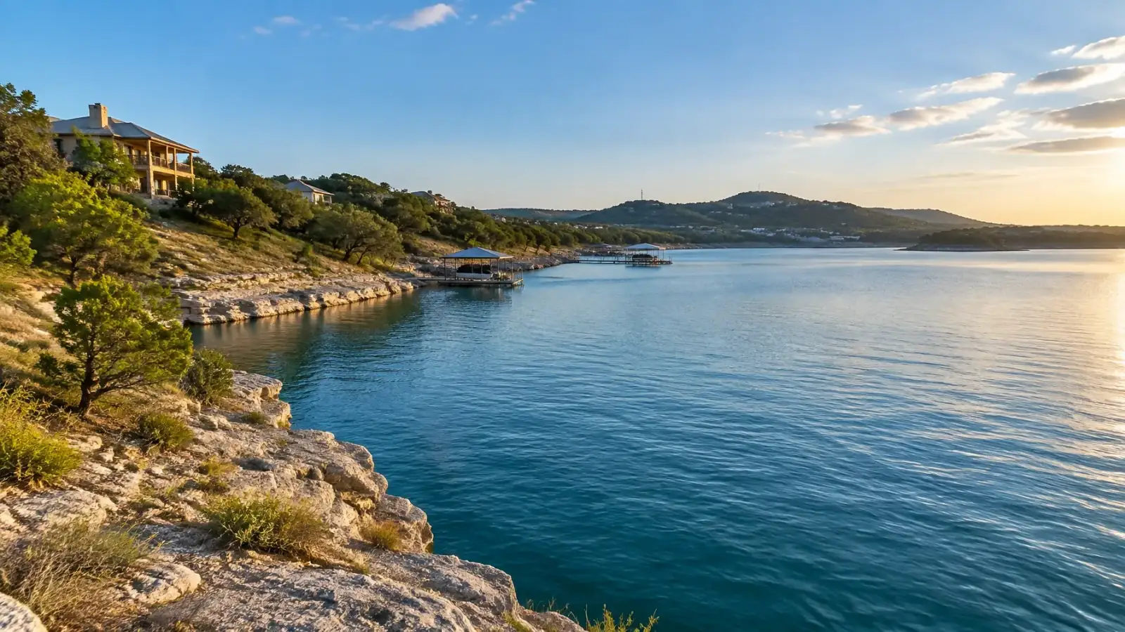 Lake Travis waterfront homes in Lago Vista, TX