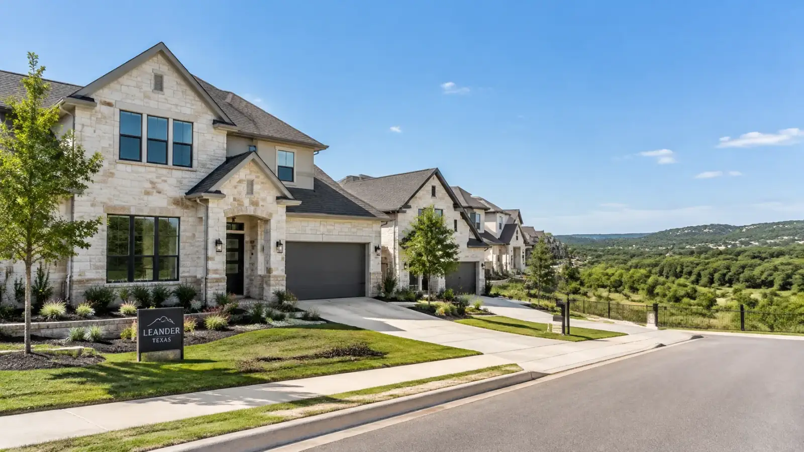 Hill Country homes and open views in Leander, TX